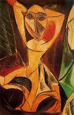 Nude with raised arms. The Avignon dancer
